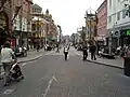 Colour photograph of Briggate, Leeds, in 2003