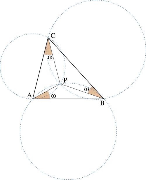 First Brocard point of triangle ABC
