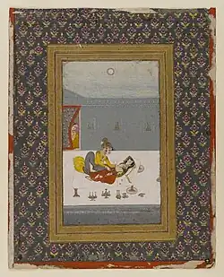 Artist Unknown, Lovers on a Moonlit Night, circa 1775 (India), Brooklyn Museum[31]
