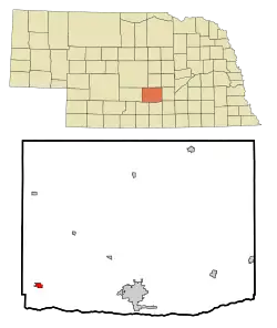 Location of Elm Creek, Nebraska