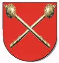 Coat-of-arms (two crossed buławas) of a Polish hetman