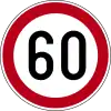 В26 Speed limit (60 km/h)