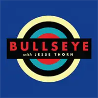 Logo showing concentric colored circles and the text "Bullseye with Jesse Thorn"