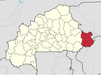 Location in Burkina Faso