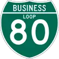 Business Loop Interstate 80 shield marker
