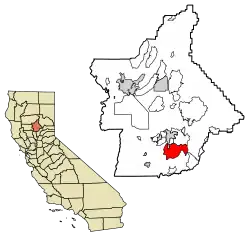 Location in Butte County and the state of California