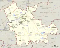 Location of Cēsis Municipality
