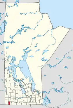 Location of Brenda-Waskada in Manitoba