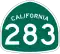 State Route 283 marker