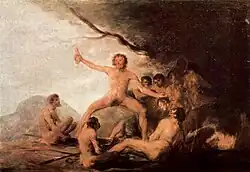 Francisco de Goya, Scene of cannibalism, 1800–1805, oil on canvas, 31 × 45 cm.