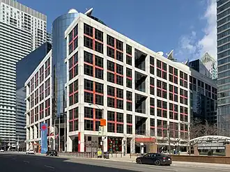 Façade of the broadcasting centre