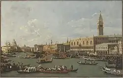 The Bucintoro at the Molo on Ascension Day