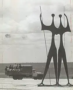 Os Candangos (1959) by Bruno Giorgi at Praça dos Três Poderes, Brasília, Brazil