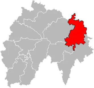 Situation of the canton of Saint-Flour-1 in the department of Cantal