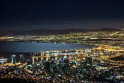 The port at night​​‌