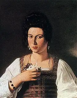 Portrait of a Courtesan by Caravaggio, formerly in the Kaiser-Friedrich-Museum, Berlin
