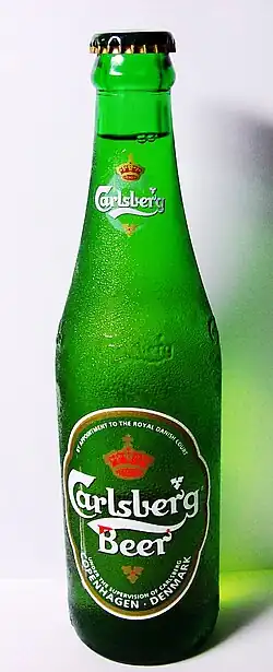 A Carlsberg bottle
