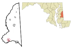 Location of Preston, Maryland