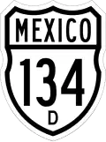 Federal Highway 134D shield