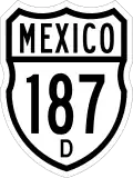 Federal Highway 187D shield