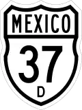 Federal Highway 37D shield