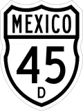 Federal Highway 45D shield