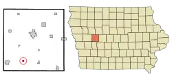 Location of Templeton, Iowa