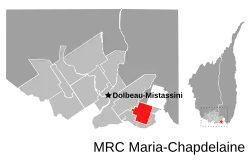 Location of Saint-Augustin