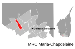 Location of Saint-Edmond-les-Plaines