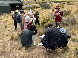 Botany students on a field trip