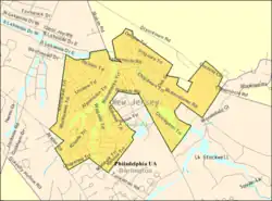 Census Bureau map of Medford Lakes, New Jersey