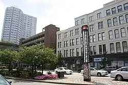 Federal Square in the foreground