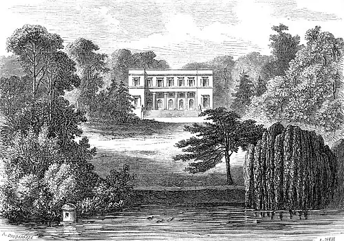 The Pavilion of Tervuren in 1867, etching from Le Monde illustré