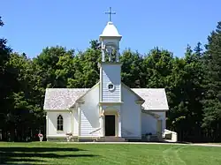 The Sainte-Anne-du-Bocage chapel in Caraquet (1818).
