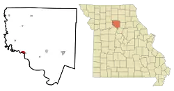 Location of Brunswick, Missouri