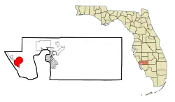 Location in Charlotte County and the state of Florida