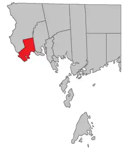 Location within Charlotte County.