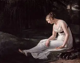 Melancholy; by Constance Marie Charpentier; 1801; oil on canvas; 130 x 165; Musée de Picardie, Amiens, France[31]