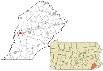 Location in Chester County and the U.S. state of Pennsylvania