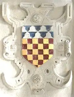 Arms of the Chichester family, including a vair chief