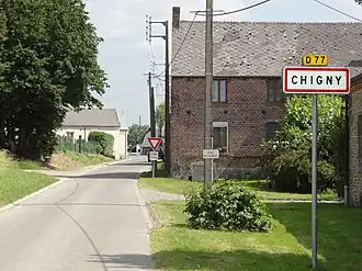 The road into Chigny