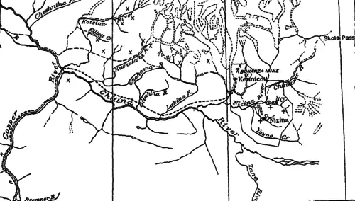 Map of the Chitina River