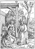 Albrecht Dürer, woodcut, 29.5 × 21.1 cm, from the series on the Life of the Virgin, c. 1507
