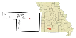 Location of Sparta, Missouri