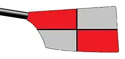 Image showing the rowing club's blade colours