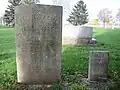 Gravestones of the Reverend Clayton A. and Elen Coles. The Reverend was Stonewall Jackson's body servant during the Civil War.[4][5]