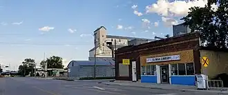 Broadway (Highway 220) in Climax, including City Hall (2021)