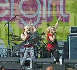 The group onstage in 2008