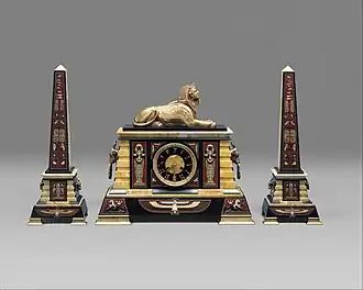 Clock; by Tiffany & Co.; circa 1885; marble & bronze; 46 x 51.1 x 19.7 cm; Metropolitan Museum of Art