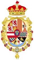 Coat of Arms of the Infante Luis after he abandoned the ecclesiastical life